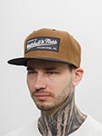 Бейсболка MITCHELL NESS арт. 6HSSNE18Z00-MNNTNBK (коричневый / черный)